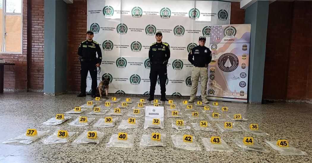 Policía de Bogotá frustró envío de 25 kilos de marihuana ocultos en una cama en Aeropuerto El Dorado