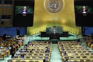 Benjamin Netanyahu dio su discurso en la UNO en medio de abucheos - Foto: Redes sociales
