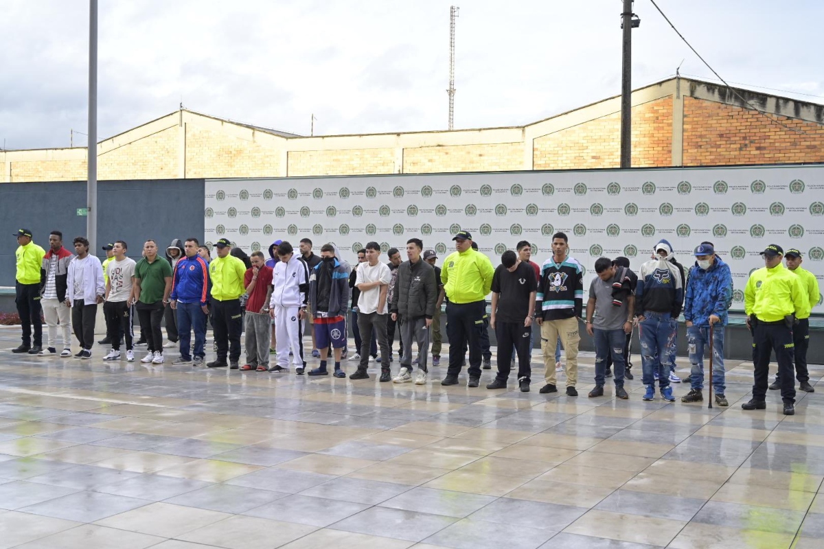 30 capturados dejó redada contra el homicidio en Bogotá - Foto: Seguridad Bogotá