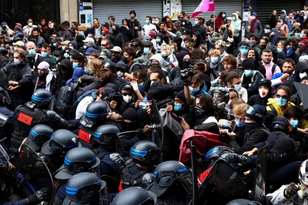 Francia reporta numerosos bloqueos en medio de protestas - Foto: Redes sociales