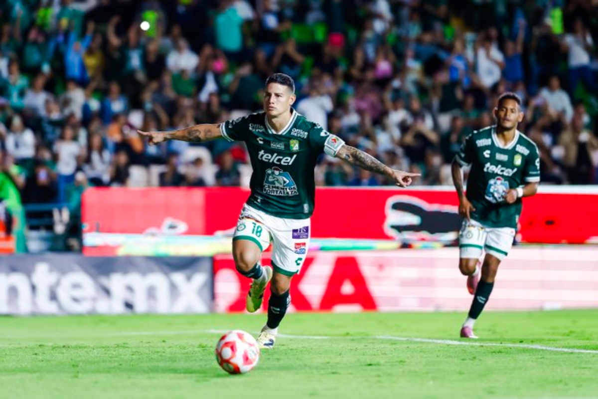 Grandiosa actuación de James Rodríguez con León