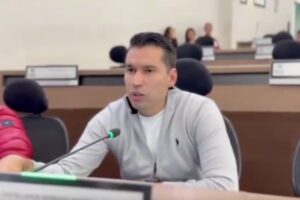 Concejal Leandro Castellanos denunció amenazas contra su vida - Foto: Captura de video
