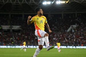 Colombia liquidó a Venezuela y se despidió de la eliminatoria con goleada - Foto: @FCFSeleccionCol