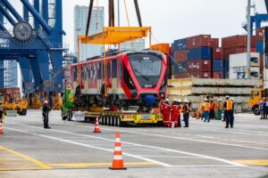 Inició el viaje de los vagones del Metro de Bogotá desde Cartagena - Foto: Cortesía