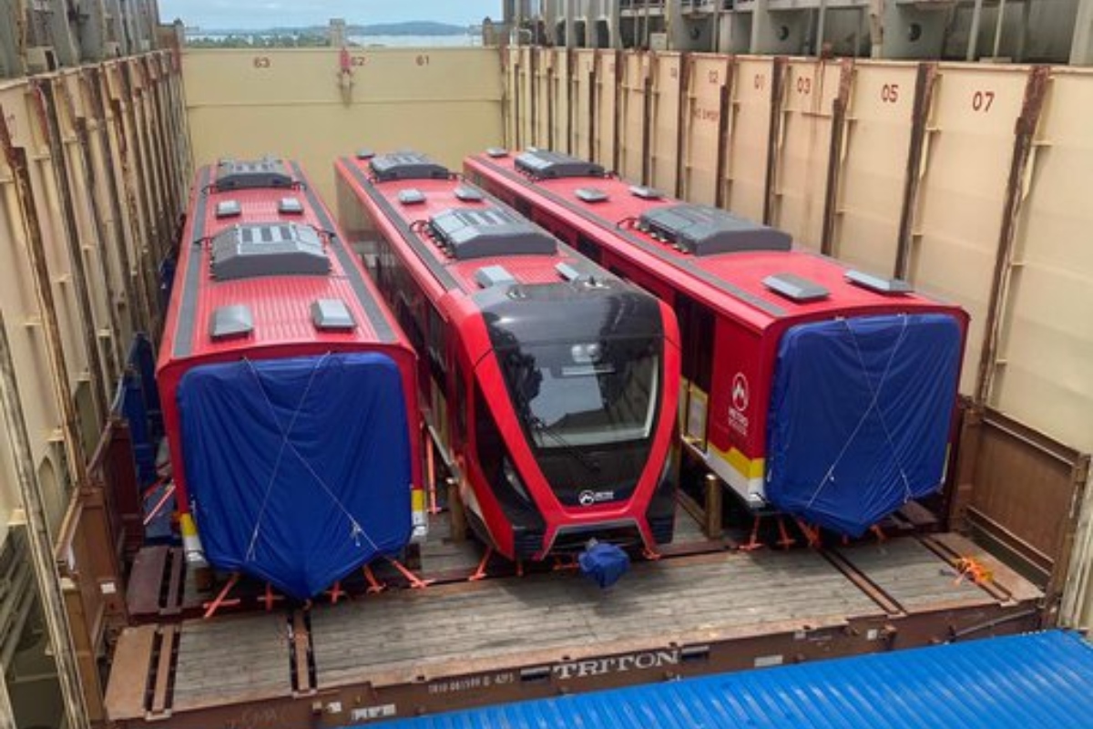 Llegó el primer tren del Metro de Bogotá
