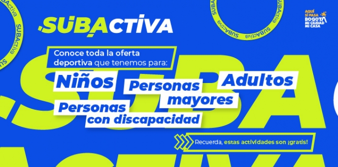 Conoce la oferta deportiva que SubActiva tiene para ti del 6 al 12 de septiembre