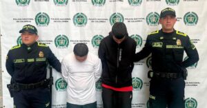 Policía detuvo a tres personas y recuperó mercancía en Bogotá.