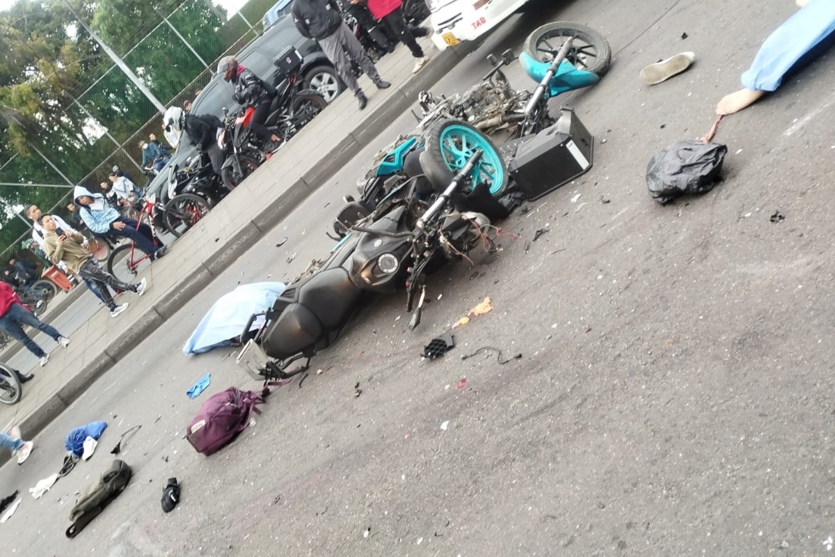 Fatal accidente en Engativá dejó dos motociclistas muertos - Foto: Redes sociales