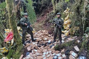 Ejército encontró en Nariño uno de los mayores laboratorios de cocaína en el país - Foto: Cortesía