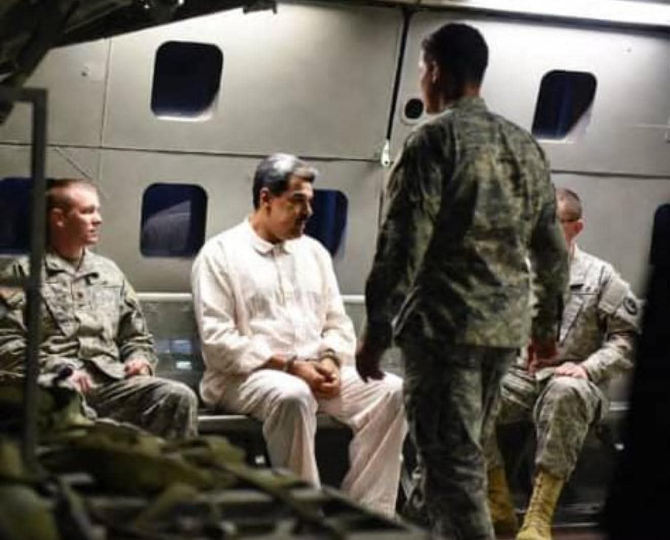 Estas son las primeras imágenes que se conoce de Nicolás Maduro capturado