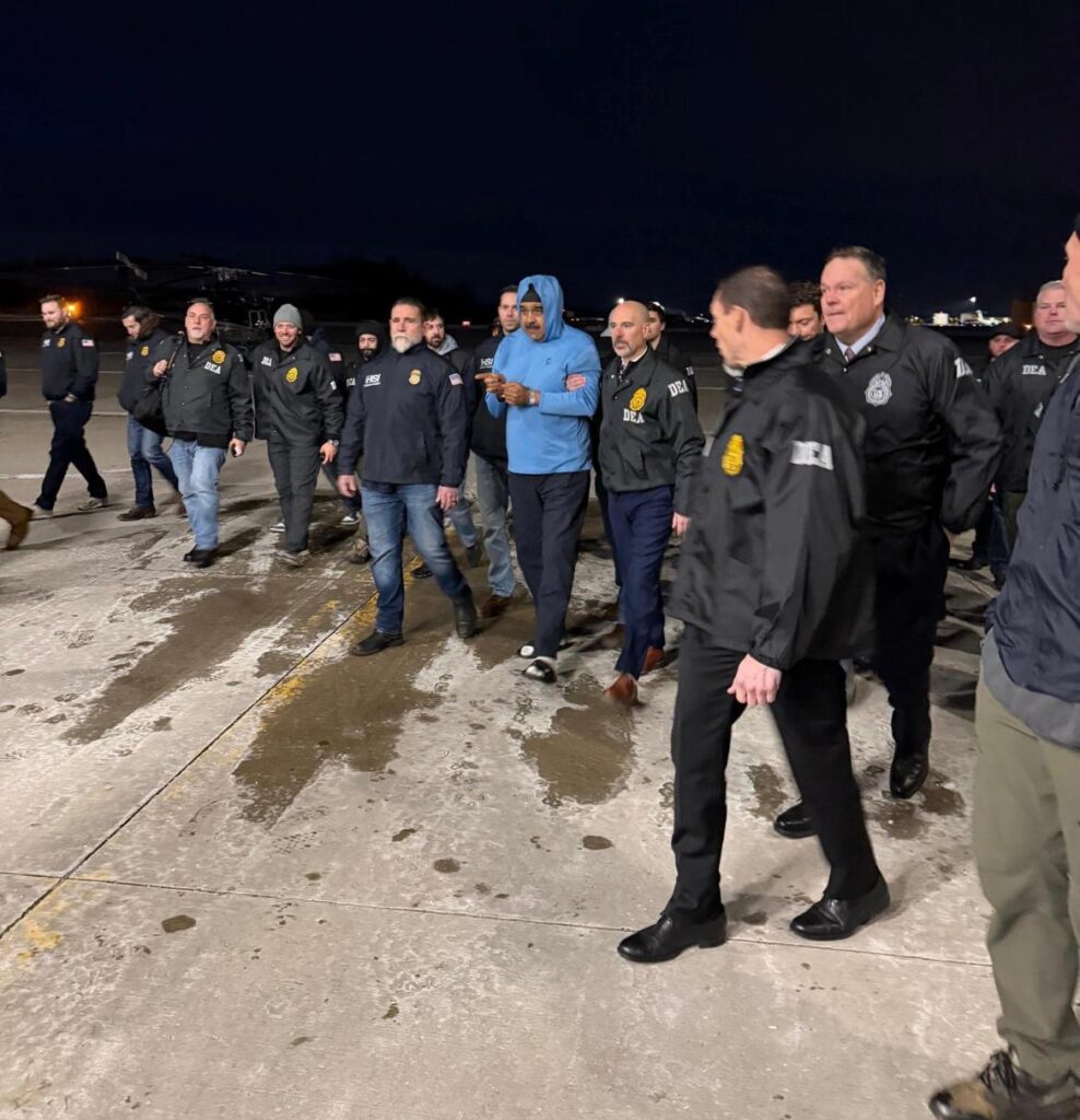 Nicolás Maduro llega a Nueva York tras su captura por fuerzas de Estados Unidos.