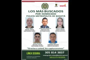 Policía dio a conocer el cartel de los más buscados en Bogotá - Foto: Cortesía