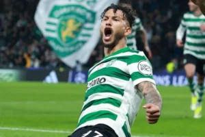 Luis Javier Suárez hundió al PSG en una noche mágica de Champions League. El Sporting de Lisboa venció al campeón de Europa con un doblete del colombiano - Foto: Champions League