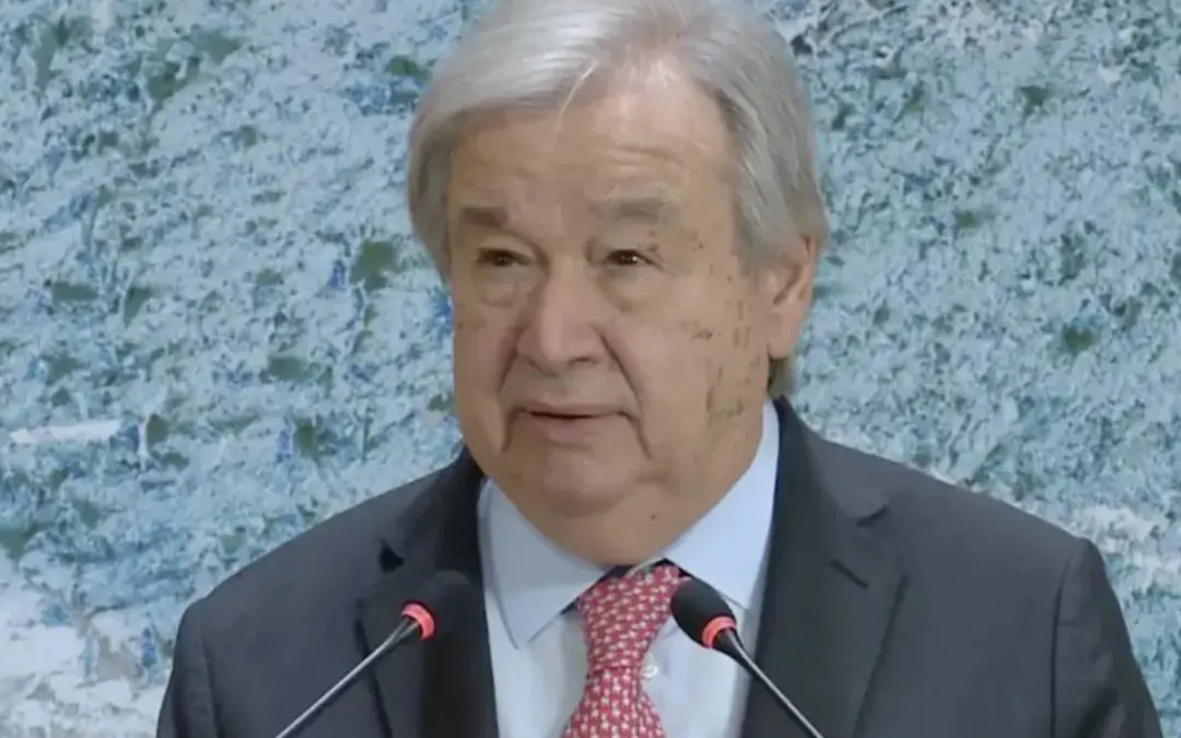 António Guterres lanza una advertencia histórica ante el Consejo de Derechos Humanos de la ONU - Foto: Captura de video