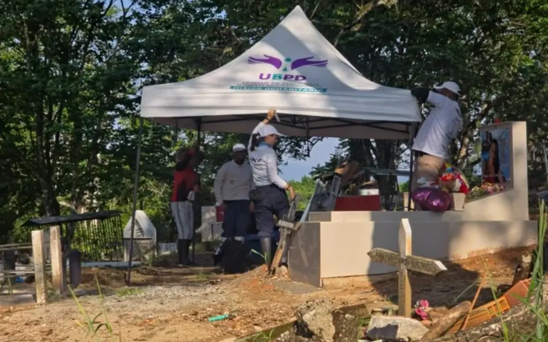 La UBPD logra un hallazgo histórico en el Meta al intervenir la fosa a campo abierto más grande registrada en el departamento - Foto: @UBPDcolombia