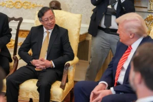 El presidente Gustavo Petro se reunió con Donald Trump en la Casa Blanca. Analizaron la crisis en Venezuela tras la captura de Maduro, la lucha contra el narcotráfico y la polémica inclusión de Petro en la Lista Clinton - Foto: @infopresidencia