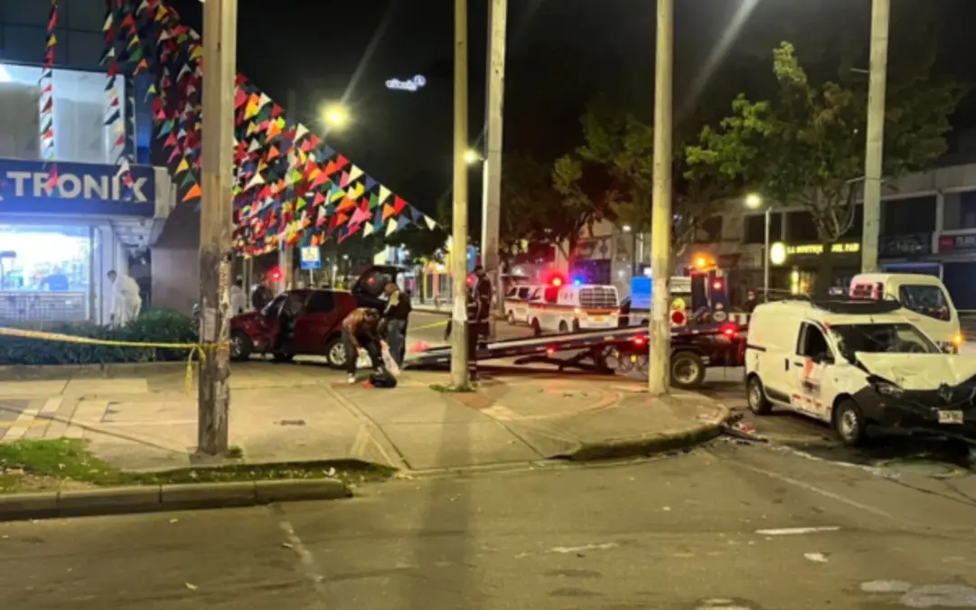 Un fatal accidente en la calle 94 con carrera 15, norte de Bogotá, deja un fallecido y tres heridos - Foto: Redes sociales