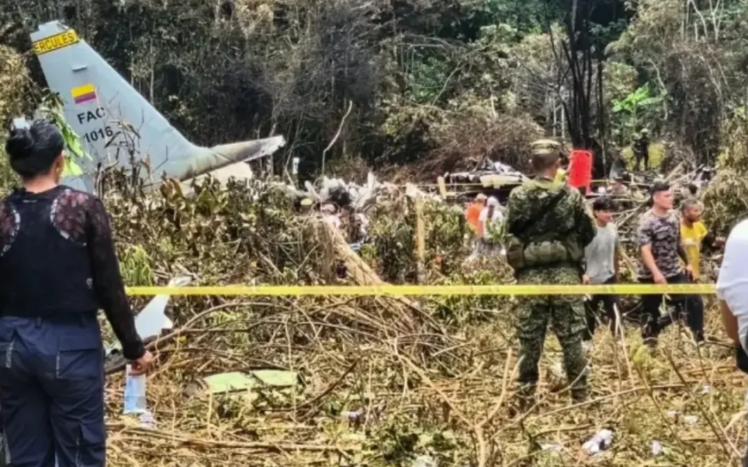 Medicina Legal inicia la entrega de las 60 víctimas del accidente del avión Hércules en Puerto Leguízamo - Foto: Redes sociales