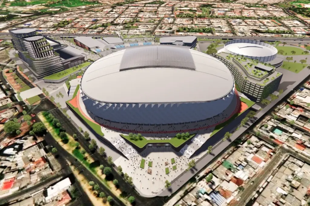 Inician las obras del nuevo Estadio El Campín en Bogotá. Con capacidad para 50,000 personas, techo retráctil y grama híbrida - Foto: @IDRD