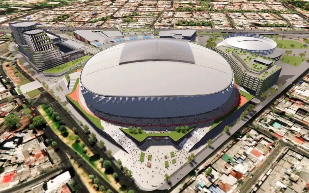 Inician las obras del nuevo Estadio El Campín en Bogotá. Con capacidad para 50,000 personas, techo retráctil y grama híbrida - Foto: @IDRD