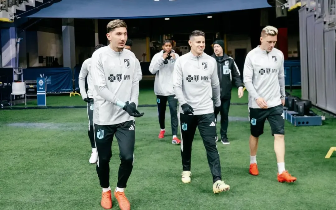 James Rodríguez debuta con Minnesota United en una jornada agridulce. Tras 117 días de inactividad, el '10' colombiano regresó a las canchas - Foto: @MNUFC