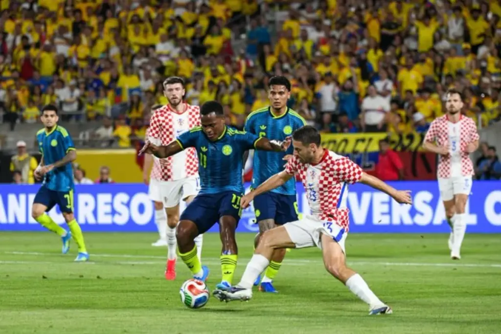Colombia cae ante Croacia en un amistoso vibrante en Orlando. Un gol tempranero de Jhon Arias no fue suficiente ante la pegada croata - Foto: Redes sociales