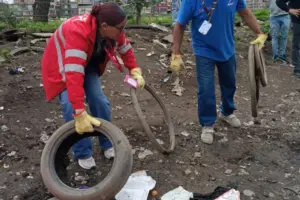 La Secretaría de Seguridad de Bogotá lideró un operativo de limpieza en Suba, retirando más de 100 llantas y residuos especiales - Foto: @SeguridadBOG