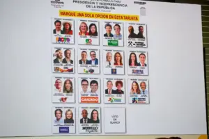 La Registraduría Nacional definió la tarjeta electoral para las elecciones presidenciales del 31 de mayo en Colombia - Foto: Redes sociales