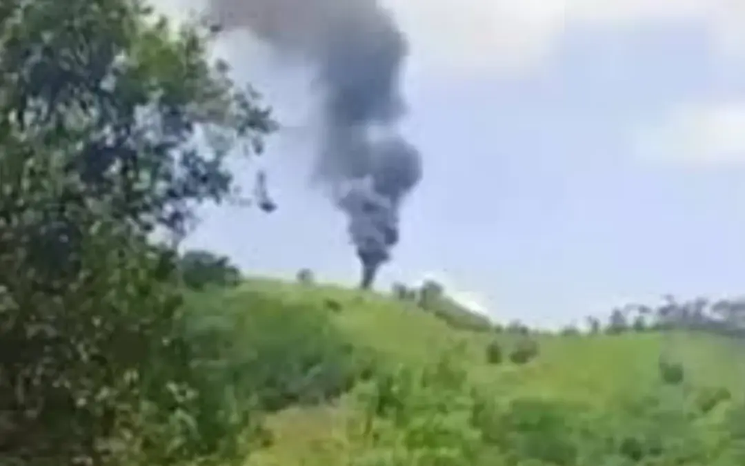 Revelan videos inéditos del derribo del helicóptero Black Hawk en Amalfi, Antioquia - Foto: Captura de video