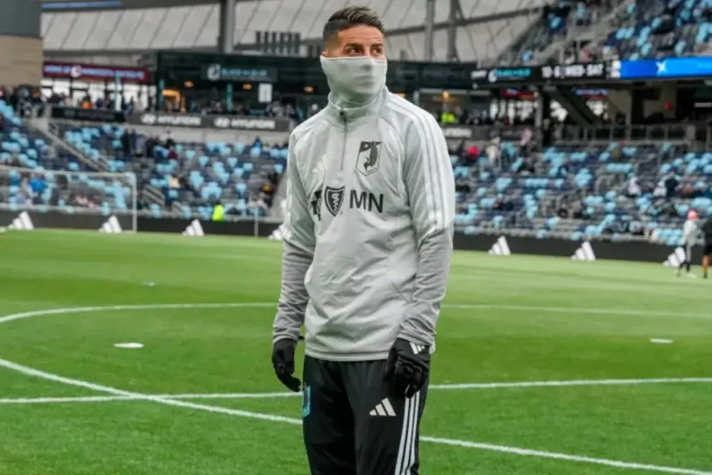 James Rodríguez recibe el alta médica tras sufrir una deshidratación severa. El volante colombiano inicia su proceso de recuperación con el Minnesota United de la MLS - Foto: @MNUFC