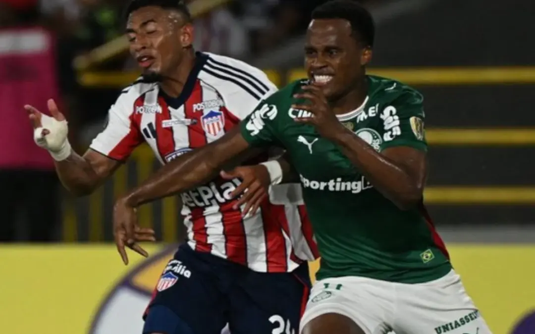 Junior de Barranquilla y Palmeiras empataron 1-1 en la jornada 1 de la Copa Libertadores 2026. Teófilo Gutiérrez y Ramón Sosa marcaron en un intenso duelo disputado en Cartagena - Foto: @Libertadores