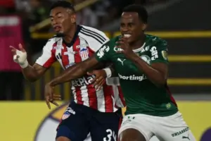 Junior de Barranquilla y Palmeiras empataron 1-1 en la jornada 1 de la Copa Libertadores 2026. Teófilo Gutiérrez y Ramón Sosa marcaron en un intenso duelo disputado en Cartagena - Foto: @Libertadores