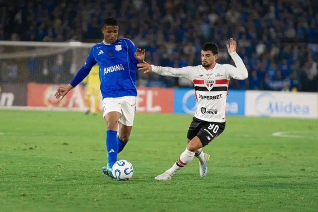 Millonarios empató ante un São Paulo alterno en Bogotá y complica su futuro en el torneo continental - Foto: @MillosFCoficial