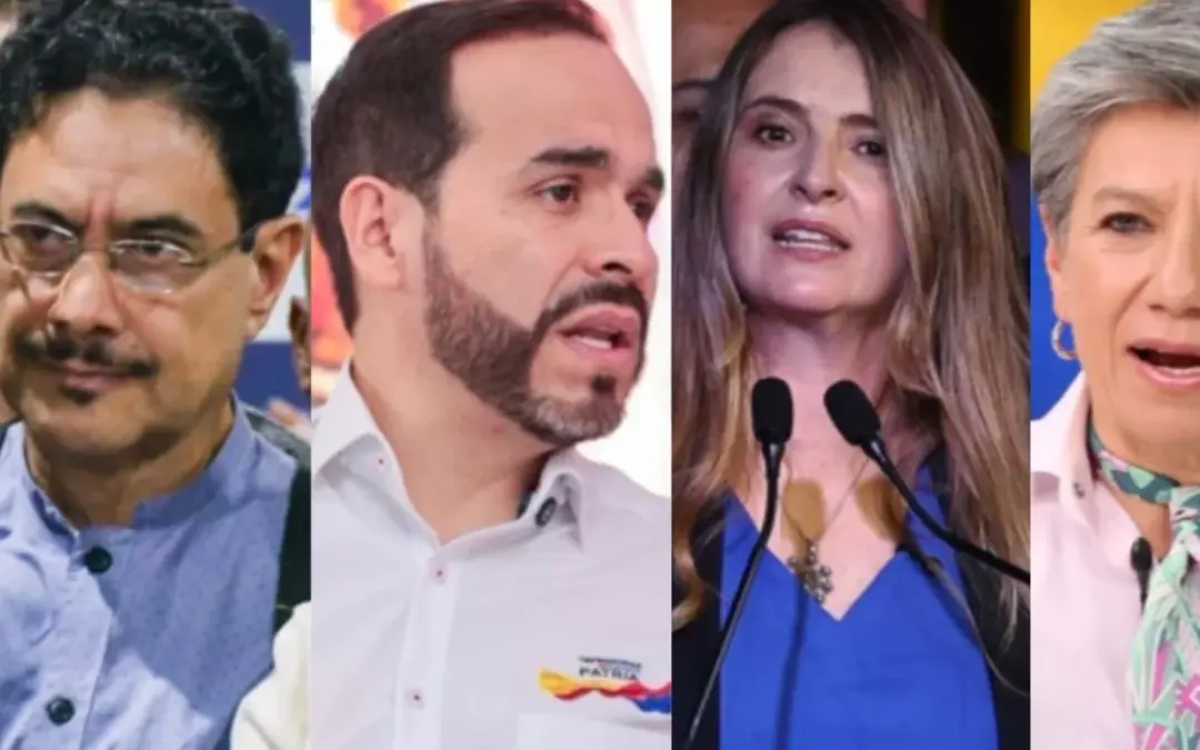 Los candidatos presidenciales Iván Cepeda, Abelardo de la Espriella, Paloma Valencia y Sergio Fajardo cerraron sus campañas en plaza pública de cara a la primera vuelta del 31 de mayo de 2026 - Foto: Redes sociales