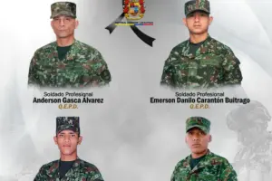 El Ejército Nacional confirma la muerte de cuatro soldados y tres heridos tras un ataque con explosivos del Bloque Jorge Suárez Briceño en San José del Guaviare - Foto: @COL_EJERCITO