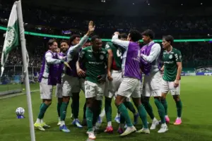 Junior de Barranquilla quedó eliminado de toda competencia internacional tras caer goleado 4-1 ante Palmeiras en Brasil - Foto: @Palmeiras