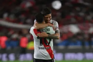 Con una actuación estelar de Juan Fernando Quintero, River Plate eliminó a San Lorenzo en penales y clasificó a los cuartos de final de la Liga Argentina 2026 - Foto: @RiverPlate