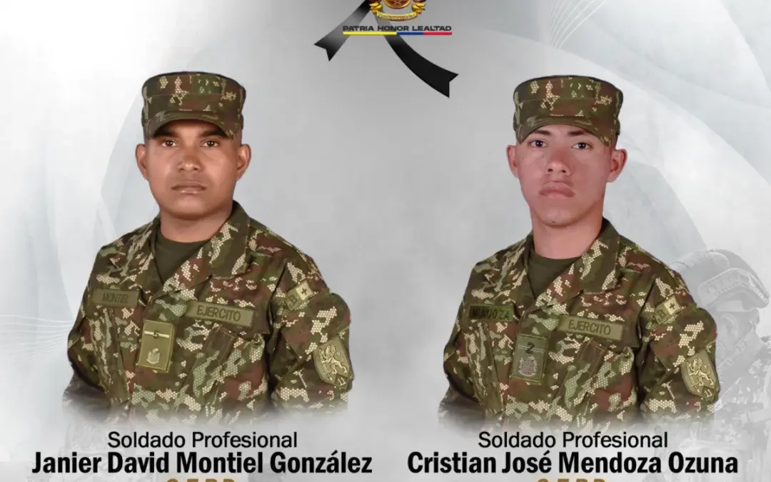 Combates en Urrao, Antioquia, dejan un saldo de dos soldados y cuatro presuntos miembros del Clan del Golfo muertos - Foto: @PedroSanchezCol