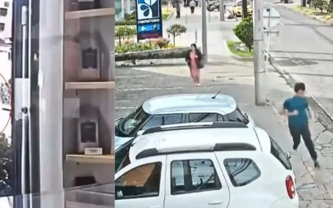 Un intento de atraco en un semáforo de la carrera 15 con calle 105, en el norte de Bogotá, desató una balacera entre delincuentes y un supervisor de seguridad privada - Foto: Captura de video
