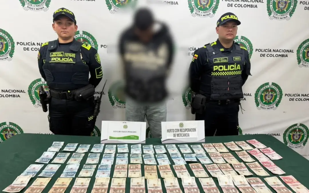 Golpe a la delincuencia en el sur de Bogotá: Policía captura en flagrancia a presunto asaltante de comercios en Bosa