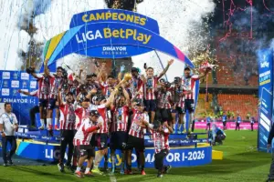 Junior de Barranquilla se coronó campeón de la Liga BetPlay 2026-I tras resistir la embestida de Atlético Nacional en Medellín - Foto: @JuniorClubSA