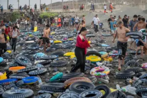 Tragedia y crisis geopolítica en Ceuta tras la entrada irregular de 49.000 migrantes desde Marruecos - Foto: Redes sociales