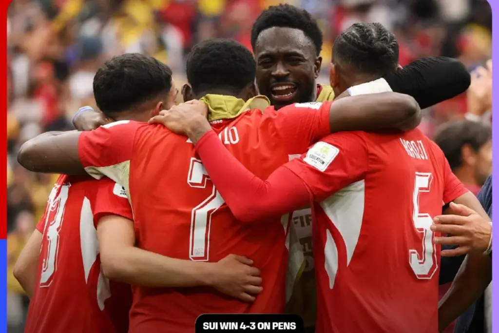 Trágico final para la Tricolor en el Mundial 2026. La Selección Colombia quedó eliminada en octavos de final tras caer 4-3 en la tanda de penaltis frente a Suiza, luego de un dramático 0-0 en Vancouver - Foto: @FIFAWorldCup
