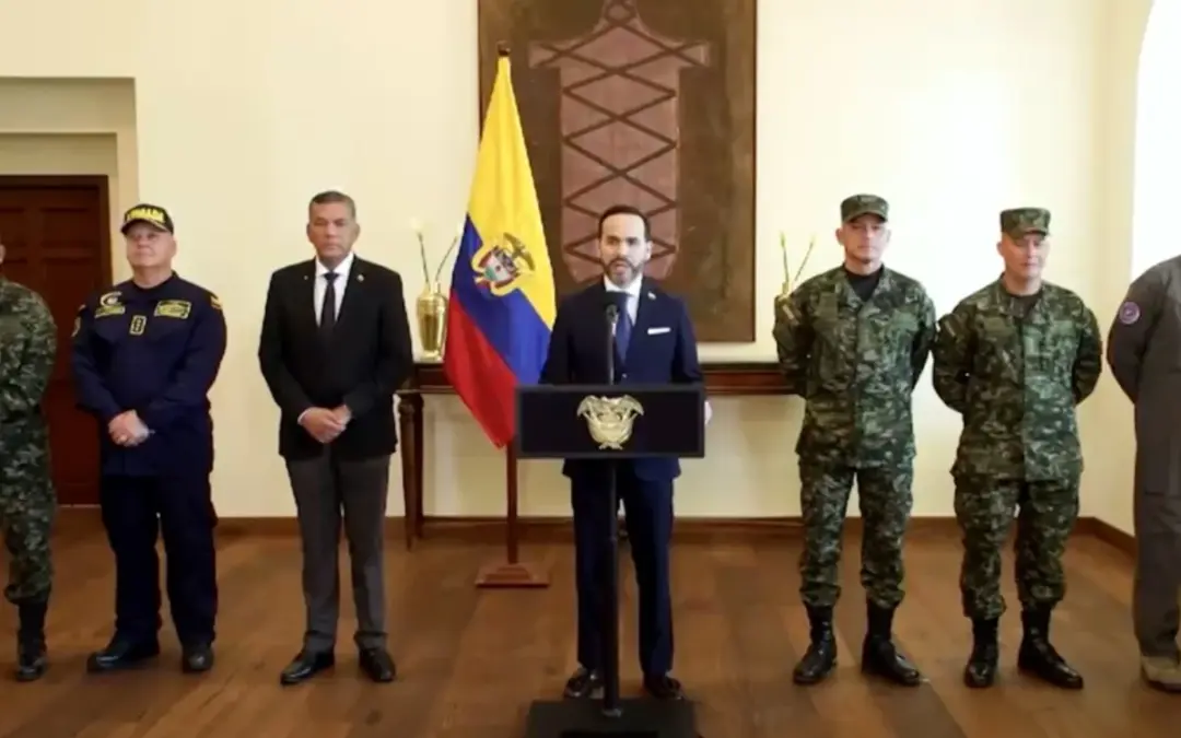 El presidente Abelardo De La Espriella confirmó en Barranquilla la nueva cúpula militar de Colombia - Foto: Captura de video