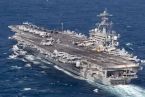 El portaaviones USS George Washington llegó a Oriente Medio para relevar al USS Abraham Lincoln tras casi 9 meses de despliegue - Foto: Redes sociales