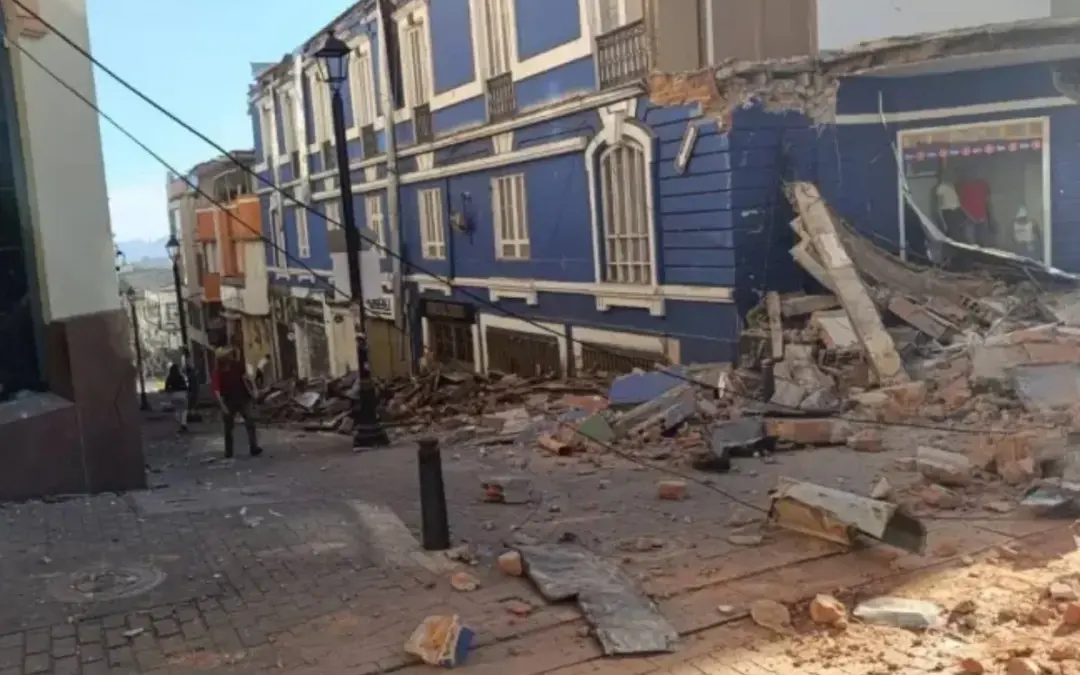 Un devastador terremoto de magnitud 7,4 con epicentro en Chocó sacudió a Colombia este lunes 10 de agosto - Foto: Redes sociales