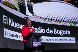 El alcalde Carlos Fernando Galán confirmó que el nuevo estadio El Campín será inaugurado en diciembre de 2028 - Foto: @Bogota
