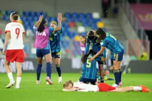La Selección Colombia Femenina Sub-20 derrotó a la anfitriona Polonia y clasificó a cuartos de final del Mundial 2026 - Foto: @CONMEBOL