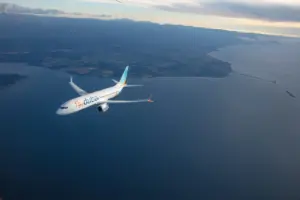 Un vuelo de FlyDubai con destino a Tel Aviv aterrizó de emergencia en Arabia Saudita tras un incidente en la cabina - Foto: Redes sociales
