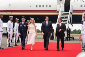 Abelardo De La Espriella recibió al secretario de Estado de EE. UU., Marco Rubio, en Barranquilla - Foto: @CancilleriaCol